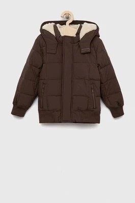 Zdjęcie produktu Abercrombie & Fitch kurtka dziecięca kolor brązowy