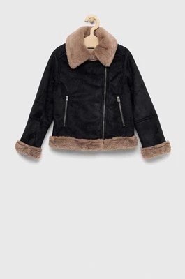 Zdjęcie produktu Abercrombie & Fitch kurtka dziecięca kolor czarny