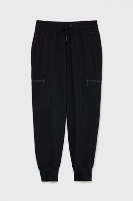 Zdjęcie produktu Abercrombie & Fitch spodnie dziecięce kolor czarny gładkie