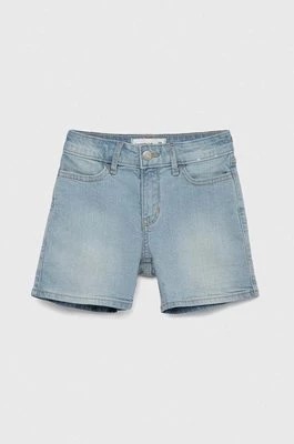Zdjęcie produktu Abercrombie & Fitch szorty jeansowe dziecięce kolor niebieski gładkie