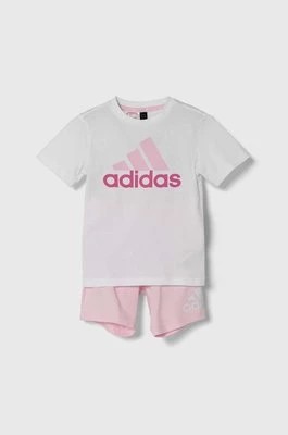 Zdjęcie produktu adidas komplet bawełniany dziecięcy kolor różowy Adidas