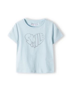 Zdjęcie produktu Bawełniana koszulka dla niemowlaka z nadrukiem Minoti