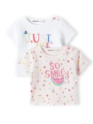 Zdjęcie produktu Bawełniany t-shirt dla niemowlaka 2-pak Minoti