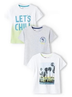 Zdjęcie produktu Bawełniany t-shirt dla niemowlaka 3-pak Minoti