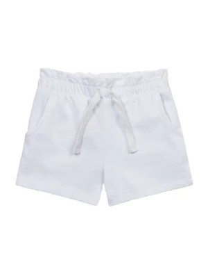 Zdjęcie produktu Białe szorty basic bawełniane dla dziewczynki Minoti