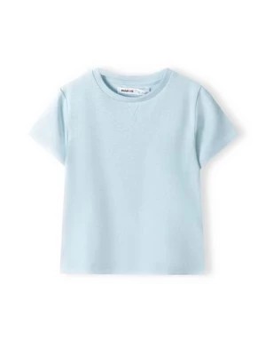 Zdjęcie produktu Błękitny t-shirt bawełniany basic dla niemowlaka Minoti