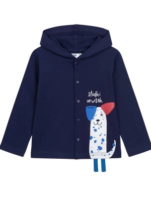 Zdjęcie produktu Bluza dla dziecka do 2 lat, z psem, granatowa Endo