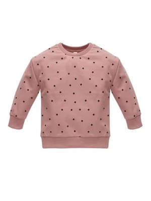 Zdjęcie produktu Bluza dla dziewczynki nierozpinana - różowa w groszki TRES BIEN - Pinokio
