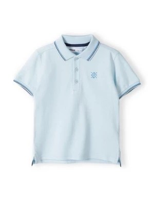 Zdjęcie produktu Bluzka polo dla niemowlaka z krótkim rękawem- błękitna Minoti