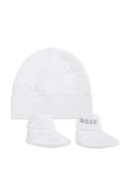 Zdjęcie produktu BOSS komplet bawełniany niemowlęcy kolor biały Boss