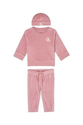 Zdjęcie produktu Calvin Klein Jeans dres niemowlęcy kolor różowy