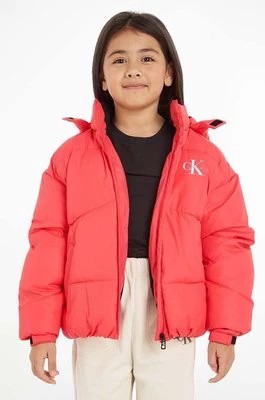 Zdjęcie produktu Calvin Klein Jeans kurtka dziecięca kolor czerwony