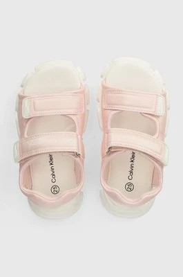 Zdjęcie produktu Calvin Klein Jeans sandały dziecięce kolor różowy