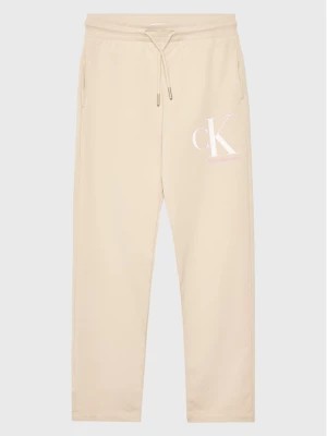 Zdjęcie produktu Calvin Klein Jeans Spodnie dresowe Monogram IG0IG01985 Beżowy Regular Fit