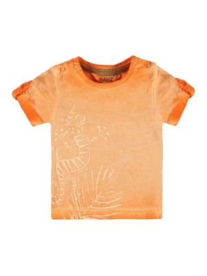 Zdjęcie produktu Chłopięca niemowlęca bluzka z krótkim rękawem pomarańczowa Kanz