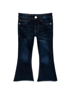 Zdjęcie produktu Ciemne spodnie jeansy typu flare dla dziewczynki Minoti