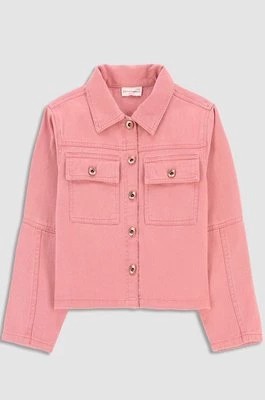 Zdjęcie produktu Coccodrillo kurtka jeansowa dziecięca kolor różowy