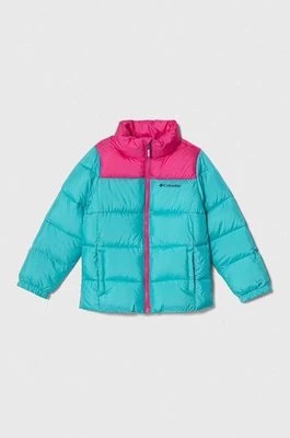 Zdjęcie produktu Columbia kurtka dziecięca U Puffect Jacket kolor turkusowy