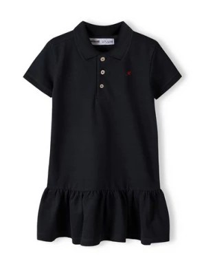 Zdjęcie produktu Czarna sukienka polo z krókim rękawem dla niemowlaka Minoti