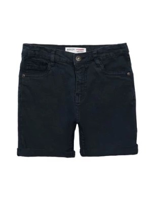 Zdjęcie produktu Czarne krótkie spodenki o kroju jeansów dla chłopca Minoti