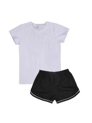 Zdjęcie produktu Dziewczęcy strój sportowy T-shirt i spodenki czarny TUP TUP