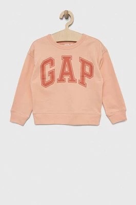 Zdjęcie produktu GAP bluza dziecięca kolor pomarańczowy z nadrukiem Gap
