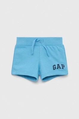Zdjęcie produktu GAP szorty dziecięce kolor niebieski z nadrukiem regulowana talia Gap