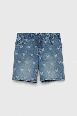 Zdjęcie produktu GAP szorty jeansowe dziecięce x Disney kolor niebieski wzorzyste regulowana talia Gap