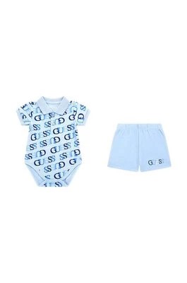 Zdjęcie produktu Guess komplet bawełniany niemowlęcy kolor niebieski