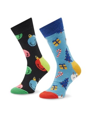 Zdjęcie produktu Happy Socks Zestaw 2 par wysokich skarpet dziecięcych XKHLD02-0200 Kolorowy