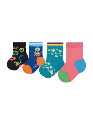 Zdjęcie produktu Happy Socks Zestaw 4 par wysokich skarpet dziecięcych XKSPC09-0200 Kolorowy