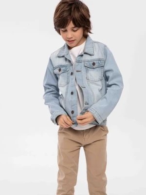 Zdjęcie produktu Jasnoniebieska kurtka jeansowa dla chłopca Minoti