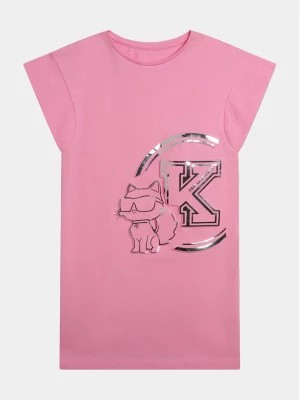 Zdjęcie produktu Karl Lagerfeld Kids Sukienka codzienna Z30077 D Różowy Regular Fit