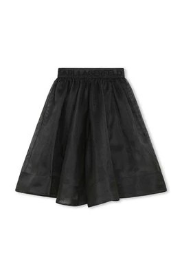 Zdjęcie produktu Karl Lagerfeld spódnica dziecięca kolor czarny midi rozkloszowana