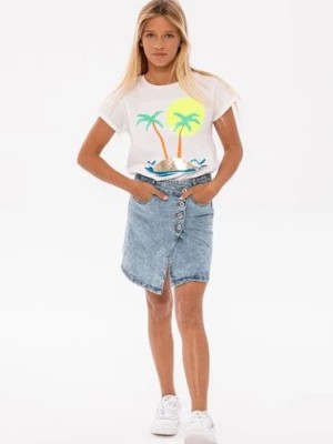 Zdjęcie produktu Krótka spódniczka jeansowa dla małej dziewczynki Minoti