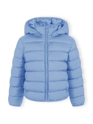 Zdjęcie produktu Lekka kurtka z odpinanym kapturem dla dziewczynki- niebieska Minoti