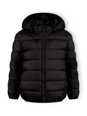 Zdjęcie produktu Lekka ocieplana kurtka przejściowa dla chłopca z kapturem- czarna Minoti