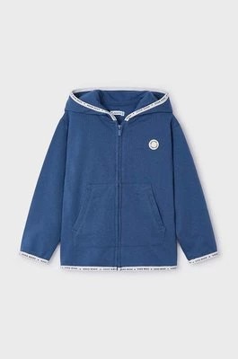 Zdjęcie produktu Mayoral bluza dziecięca kolor niebieski z kapturem gładka