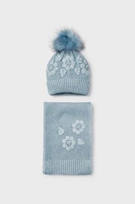 Zdjęcie produktu Mayoral czapka i szalik dziecięce kolor niebieski