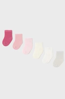Zdjęcie produktu Mayoral Newborn skarpetki niemowlęce 6-pack kolor różowy