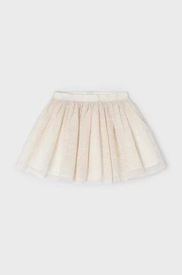 Zdjęcie produktu Mayoral spódnica dziecięca kolor beżowy mini rozkloszowana