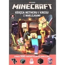 Zdjęcie produktu Minecraft Księga Netheru i kresu z naklejkami HarperKids