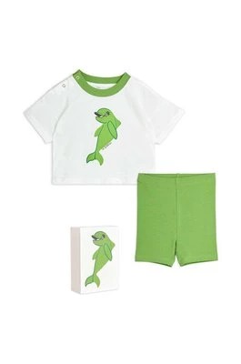 Zdjęcie produktu Mini Rodini komplet niemowlęcy Dolphin kolor zielony