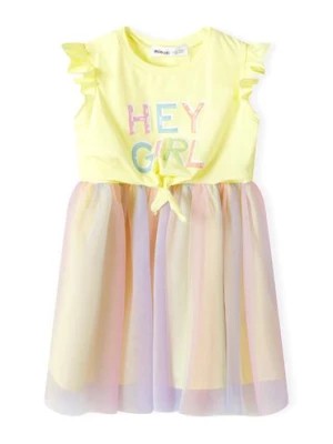 Zdjęcie produktu Niemowlęca sukienka z kolorowym tiulem- Hey girl Minoti