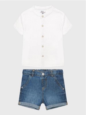 Zdjęcie produktu OVS Komplet koszula i szorty materiałowe 1759130 Biały Regular Fit