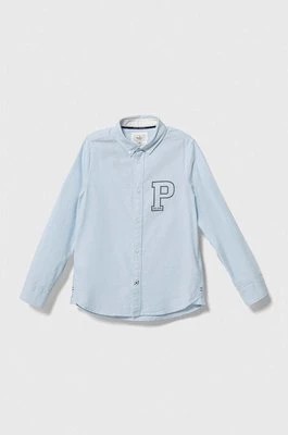 Zdjęcie produktu Pepe Jeans koszula bawełniana dziecięca kolor niebieski