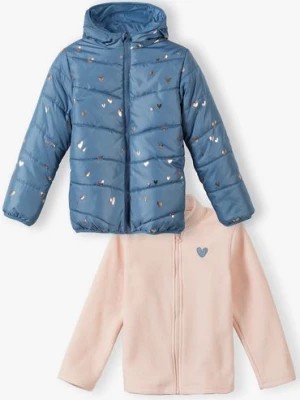 Zdjęcie produktu Pikowana kurtka dla dziewczynki z polarem 3w1 5.10.15.