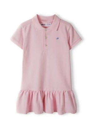 Zdjęcie produktu Różowa sukienka polo z krókim rękawem dla niemowlaka Minoti