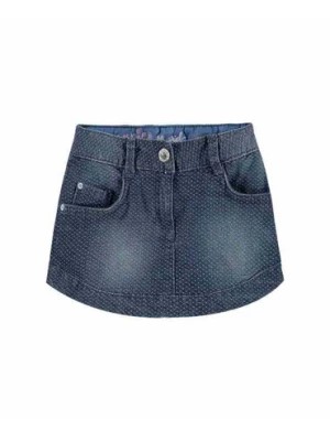 Zdjęcie produktu Spódnica jeansowa dziewczęca niebieska kropki Kanz