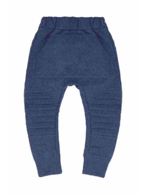 Zdjęcie produktu Spodnie dresowe chłopięce niebieskie z ozdobnymi przeszyciami Tup Tup TUP TUP